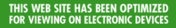 this website has been optimised for view on electronic devices bumper sticker